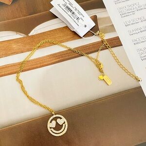 KATE‎ SPADE NEW YORK PAVE SMITTEN EMOJI PENDANT 16" NECKLACE
